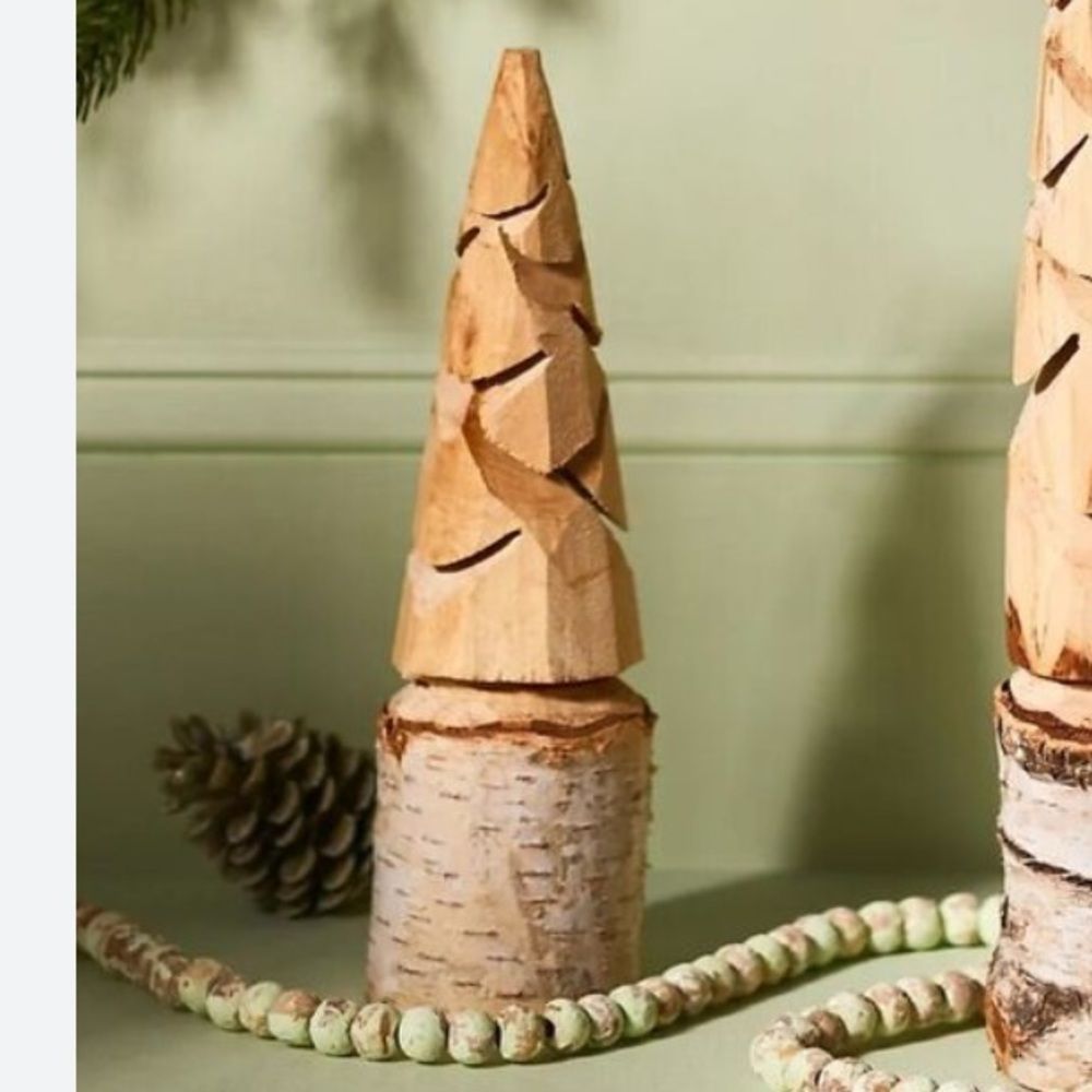 Anthropologie terrain carved birch tree, New!